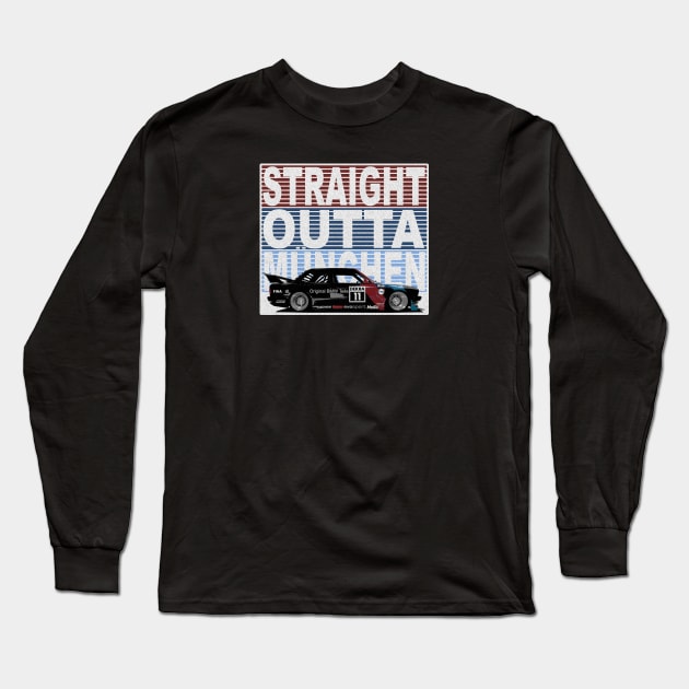 Straight Outta München BMW M3 DTM (distressed) Long Sleeve T-Shirt by NeuLivery